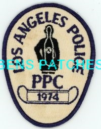 CALIFORNIA,LOS ANGELES POLICE PPC 1974 1